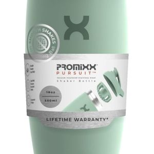 Promixx Pursuit Shaker Bottle Insulated Stainless Steel Water Bottle and Blender
